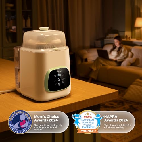 KleanPal Pro Baby Bottle Washer, Sterilizer & Dryer - All-in-One Cleaning Machine for Bottles, Pump Parts & Baby Essentials - Time-Saving & Effortless Care