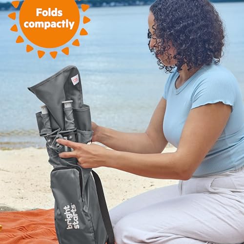 N Sit Portable Booster Seat, 3-in-1 Floor Seat, Travel High Chair & Toddler Booster with Feeding Tray, Indoor/Outdoor, Grey, 6 Months–3 Years
