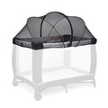 Love Pack N Play Cover, Playpen Mosquito Net Cover, Breathable Net Cover with 2-Way Zipper for Playard (Black)