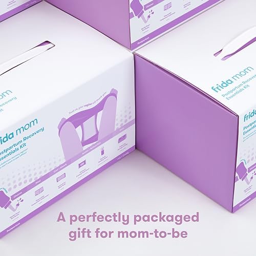 11pc Postpartum Essentials Kit Gift Set, Hospital Bag Must Haves for New Mom, Includes 4 Disposable Postpartum Underwear, 4 Ice Maxi Pads, Perineal Healing Foam & 24 Pad Liners & Peri Bottle