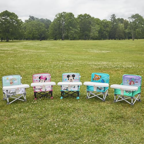 Disney Finding Nemo Pop 'N Sit Portable Booster, Indoor/Outdoor Use, Floor Seat with Feeding Tray, 6 Mos - 3 Yrs