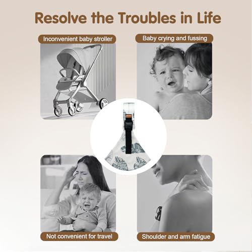 Baby Sling Carrier,Toddler Carrier, 2026 New Baby Carrier Newborn to Toddler,Portable Lightweight Non-Slip Hip Seat Carrier 10-30lbs(Black)