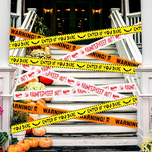 Halloween Decorations, 3inx90ft Caution Tape for Indoor and Outdoor(3 Pcs)