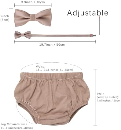 Baby Boys First Birthday Cake Smash Outfit Bow Tie Suspenders Bloomers Birthday Hat Sparkle Gold Set