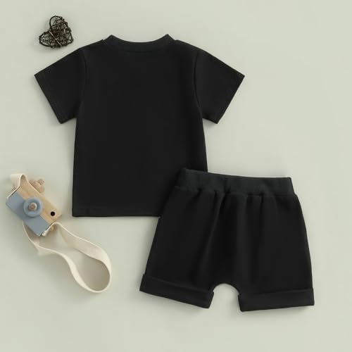 Baby Girl First Birthday Outfit In My One Year Old Era Top Short Sleeve 1st Birthday Shirt + Casual Shorts Set
