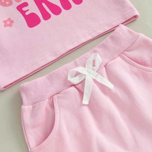 Baby Girl First Birthday Outfit In My One Year Old Era Top Short Sleeve 1st Birthday Shirt + Casual Shorts Set