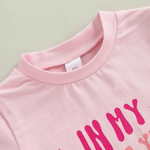 Baby Girl First Birthday Outfit In My One Year Old Era Top Short Sleeve 1st Birthday Shirt + Casual Shorts Set