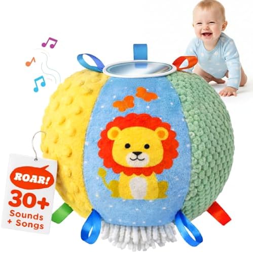 Interactive Baby Ball with 30+ Sounds & Songs | Toys for 1 Year Old Boys & Girls | Baby Toys 6-12+ Months | Musical Crawling Ball for Toddlers 1-3 | 1st Birthday Gift