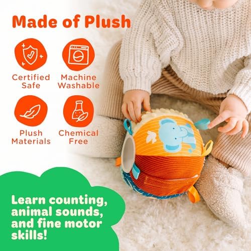 Interactive Baby Ball with 30+ Sounds & Songs | Toys for 1 Year Old Boys & Girls | Baby Toys 6-12+ Months | Musical Crawling Ball for Toddlers 1-3 | 1st Birthday Gift