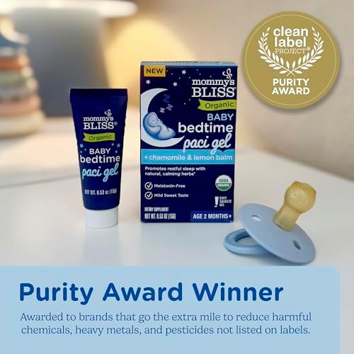 Organic Baby Bedtime Paci Gel, Promotes Restful Sleep*, Melatonin Free, Age 2 Months+, 0.53 Fl Oz