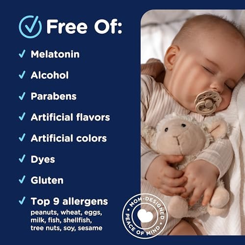Organic Baby Bedtime Paci Gel, Promotes Restful Sleep*, Melatonin Free, Age 2 Months+, 0.53 Fl Oz