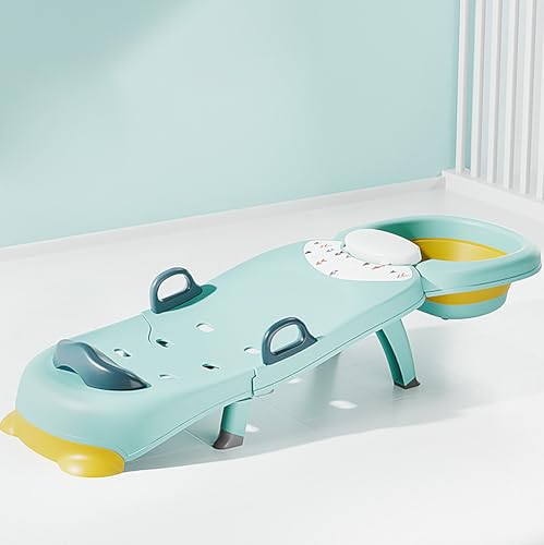 Hair Washing Station for Kids Children's Shower Seat Adjustable Children Shampoo Chair Bath Seat Household Foldable for 1 to 16 Years Old