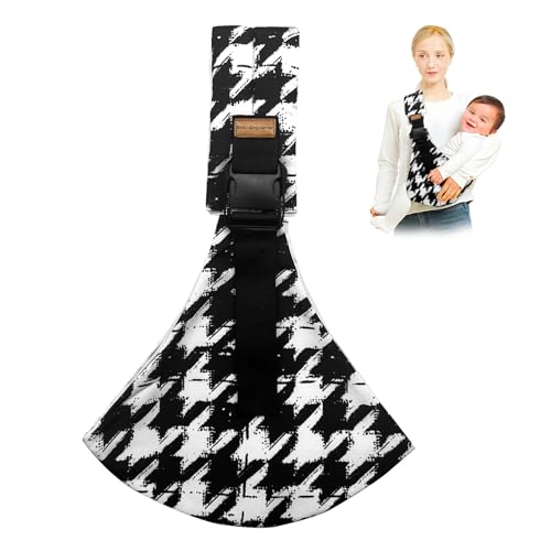 Baby Sling Carrier,Toddler Carrier,2026 New Baby Sling,Portable and Lightweight Sling,Non-Slip Hip Seat Carrying 10-30lbs(Black and White)