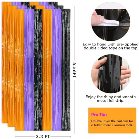 Halloween Decorations - Halloween Party Decorations | Trick or Treat Backdrop Banner for Wall Door | Halloween Birthday Party Favors Supplies Indoor Outdoor