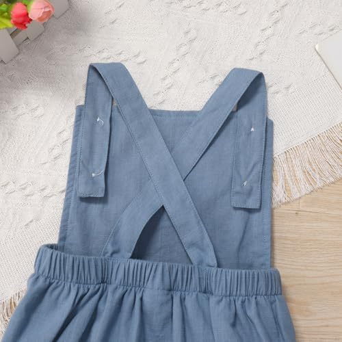 Baby Girls Boys Boho 1st Birthday Outfit Backless Overalls Romper for Cake Smash Photo Shoot