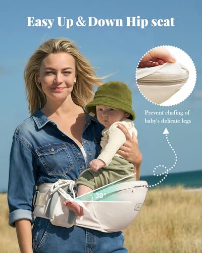 Baby Carrier, Baby Wearing Carrier Newborn to Toddler - Ergonomic, Plus Size Friendly, Cozy and Breathable Baby Carrier with Hip seat for 7-50lbs