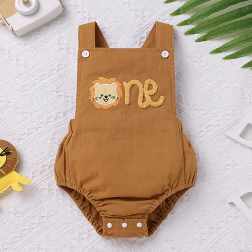 Baby Girls Boys Boho 1st Birthday Outfit Backless Overalls Romper for Cake Smash Photo Shoot