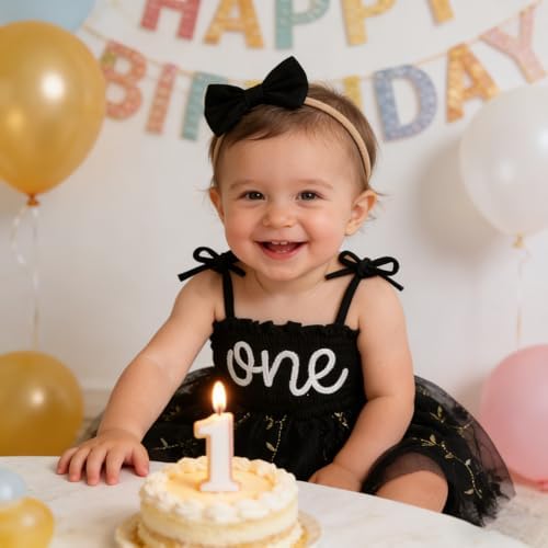 Baby Girl 1st Birthday Clothes One Year Old Tulle Romper Sleeveless Bodysuit Cake Smash Outfits