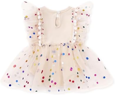Baby Girl 1st Birthday Outfit First Clothes One Year Old Gifts Romper Tulle Summer Dress Bodysuit Cake Smash Outfits