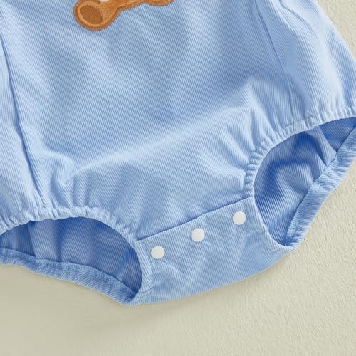 Baby Boy Birthday Outfit Half/One Animal Embroidery Romper Backless Bodysuit Jumpsuit Overalls Cake Smash Outfit