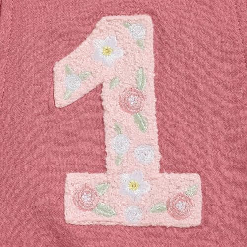 Baby Girls First Birthday Outfits Ruffle 1st Birthday Romper Backless Bodysuit Cake Smash Outfits