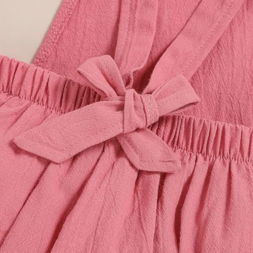 Baby Girls First Birthday Outfits Ruffle 1st Birthday Romper Backless Bodysuit Cake Smash Outfits