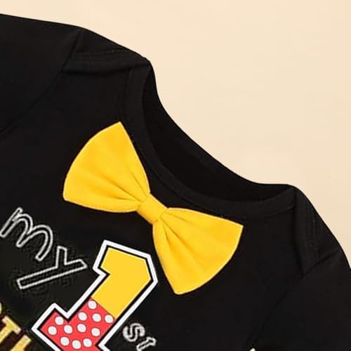 Baby Boys 1st Birthday Outfit Cake Smash Bowtie Romper +Suspenders + Pants Set Photo Shoot Clothes