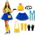 7 Pcs Halloween Costumes for Adults, Funny Adult Costumes for Women