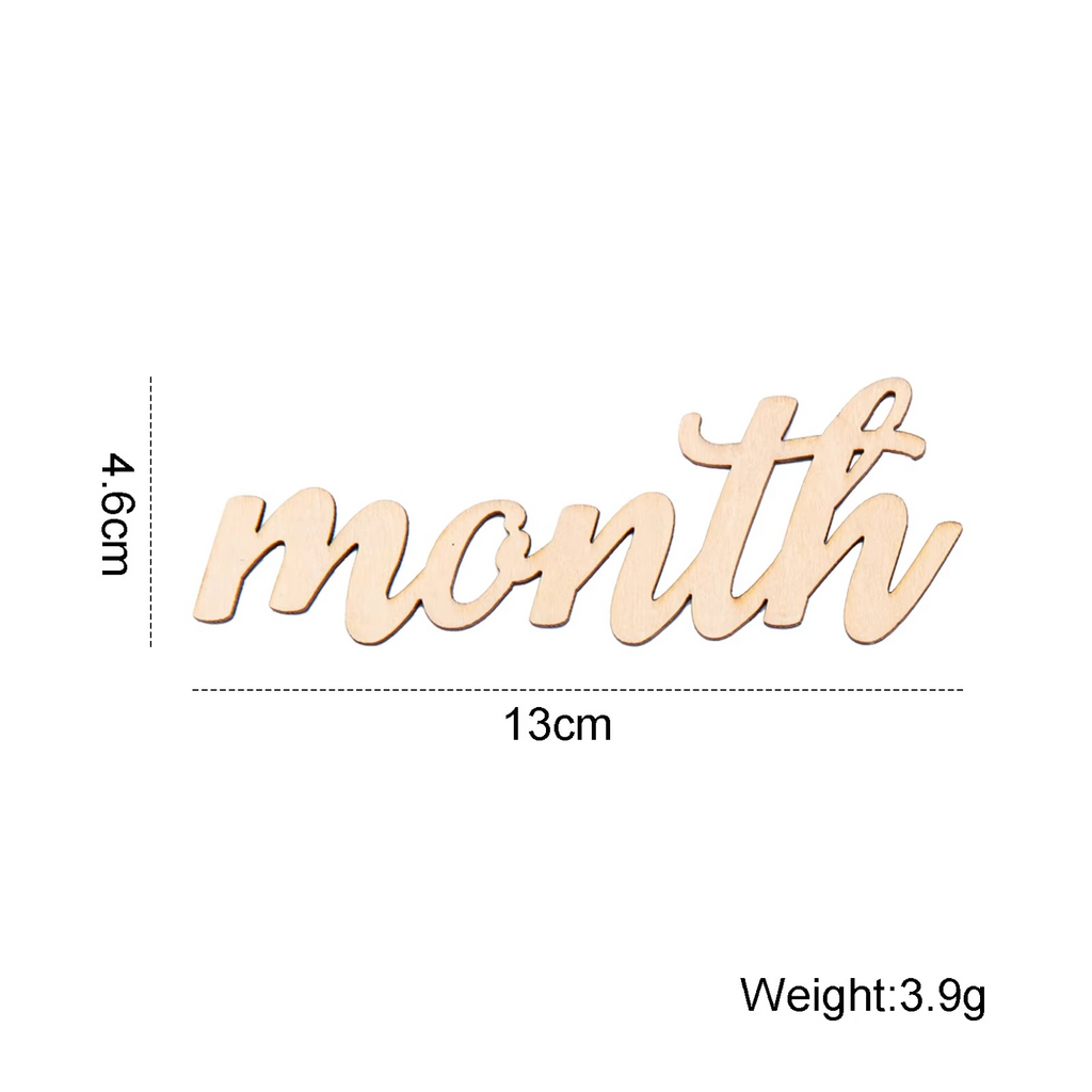 20PCS Wooden Baby Milestone Cards Set – Pregnancy & Baby Growth Milestone Markers – Reversible Monthly Milestone Discs – Newborn Photography Props & Baby Shower Gift