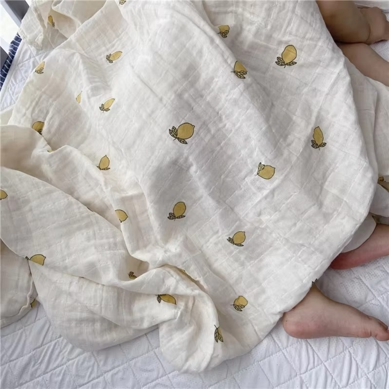 Baby Muslin Swaddle Blanket – Soft Cotton Gauze Swaddle Wrap for Newborn Babies – Breathable Receiving Blanket, Baby Bath Towel & Infant Accessories