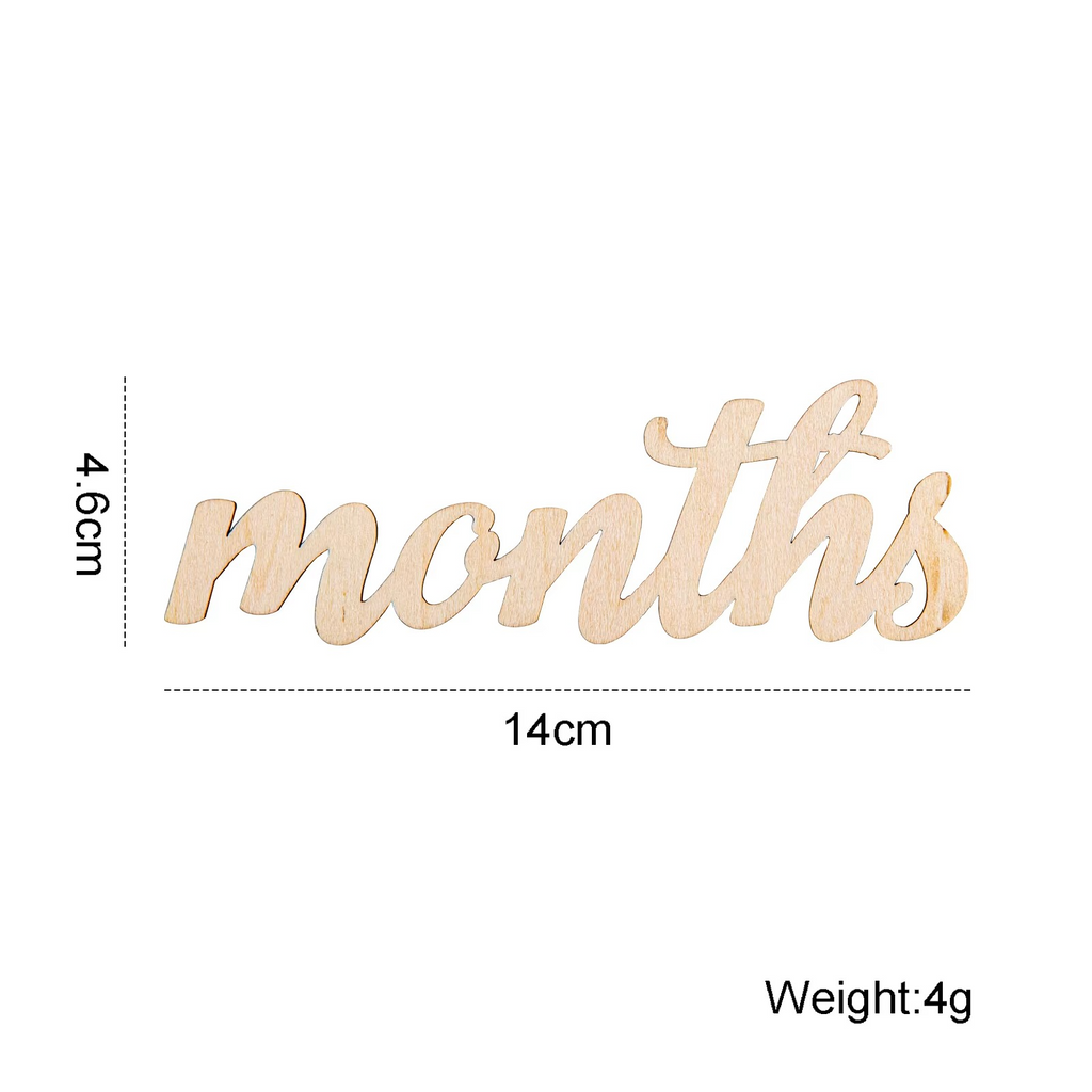 20PCS Wooden Baby Milestone Cards Set – Pregnancy & Baby Growth Milestone Markers – Reversible Monthly Milestone Discs – Newborn Photography Props & Baby Shower Gift
