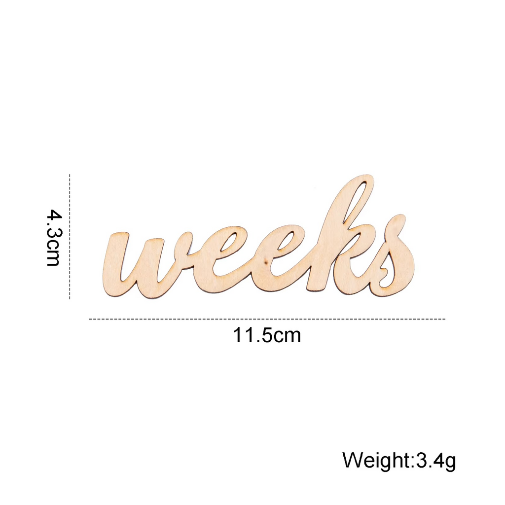 20PCS Wooden Baby Milestone Cards Set – Pregnancy & Baby Growth Milestone Markers – Reversible Monthly Milestone Discs – Newborn Photography Props & Baby Shower Gift