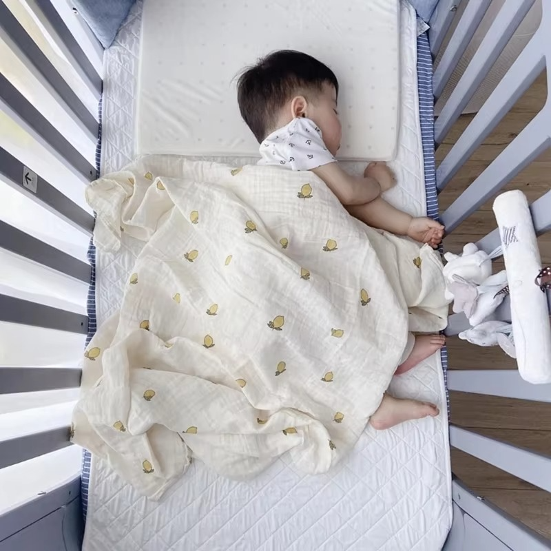 Baby Muslin Swaddle Blanket – Soft Cotton Gauze Swaddle Wrap for Newborn Babies – Breathable Receiving Blanket, Baby Bath Towel & Infant Accessories