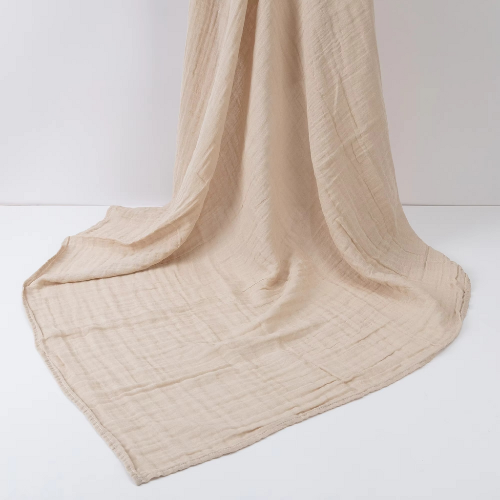 2-Layer Muslin Baby Receiving Blanket – Soft Cotton Newborn Swaddle Blanket – Infant Bath Towel, Sleeping Mat & Baby Shower Gift