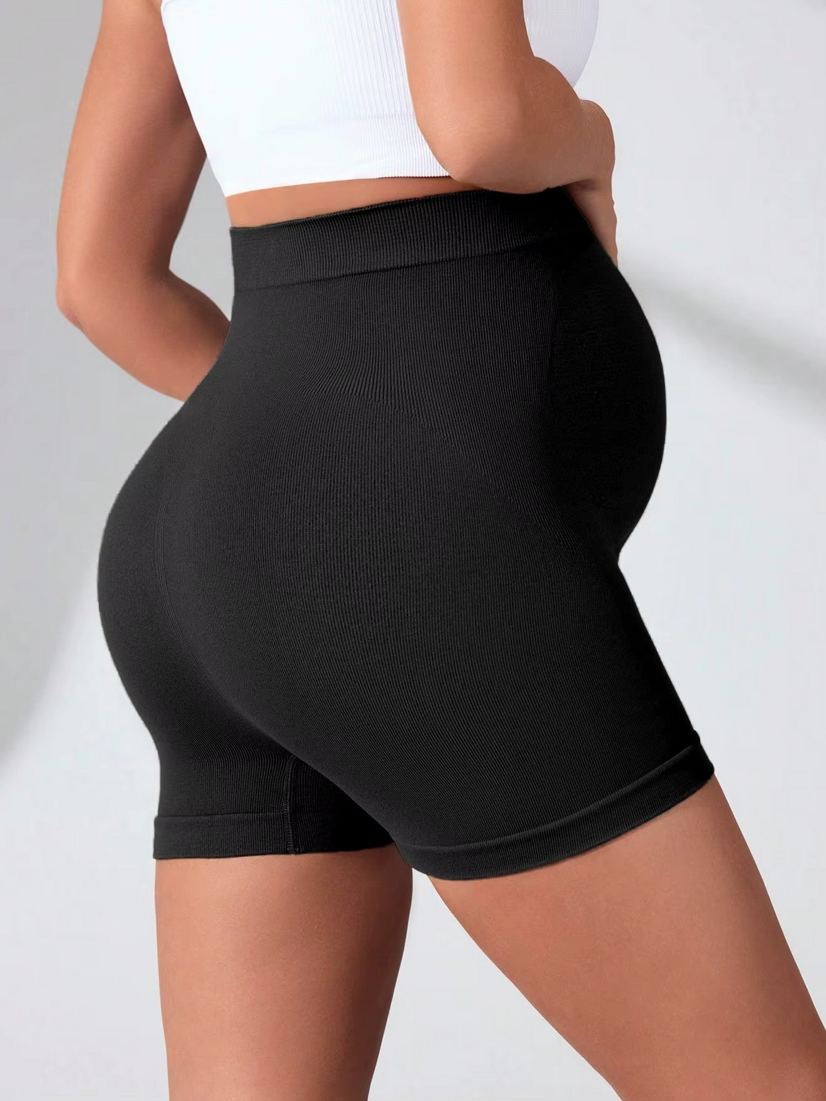 Maternity Leggings for Pregnant Women – High Waist Belly Support Pregnancy Pants – Stretchy Body Shaping Skinny Leggings – Comfortable Postpartum Trousers