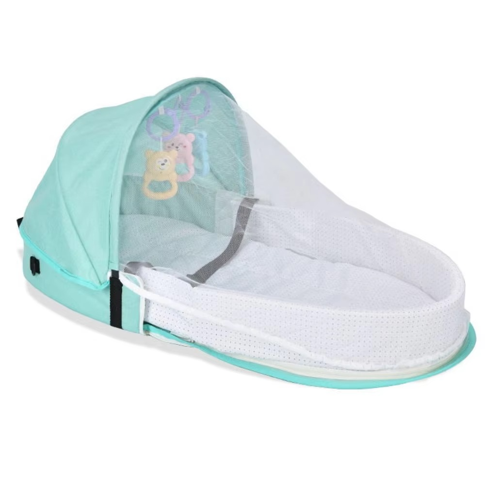 Portable Folding Baby Crib – Newborn Travel Nest Bed with Bionic Anti-Pressure Design – Foldable Infant Lounger, Baby Sleeping Bed & Carry Nest for Comfort