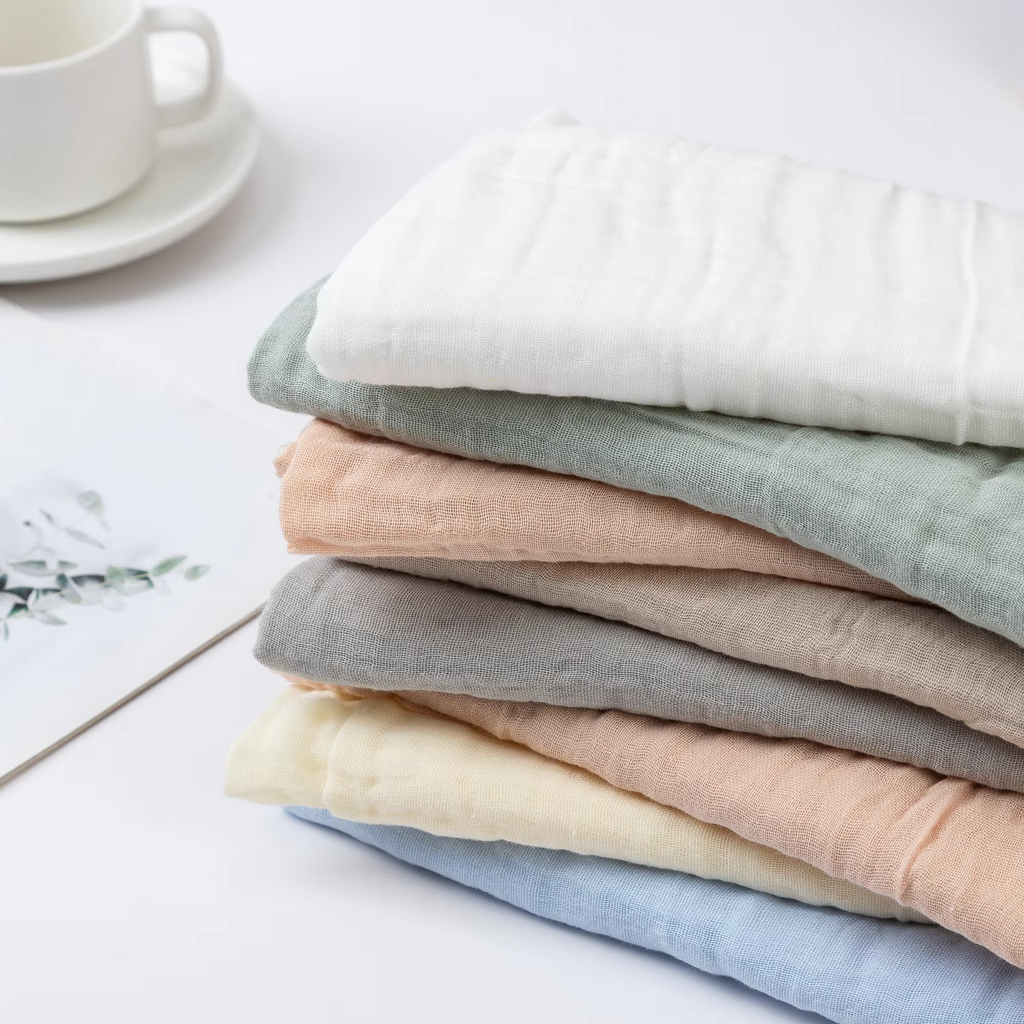 2-Layer Muslin Baby Receiving Blanket – Soft Cotton Newborn Swaddle Blanket – Infant Bath Towel, Sleeping Mat & Baby Shower Gift