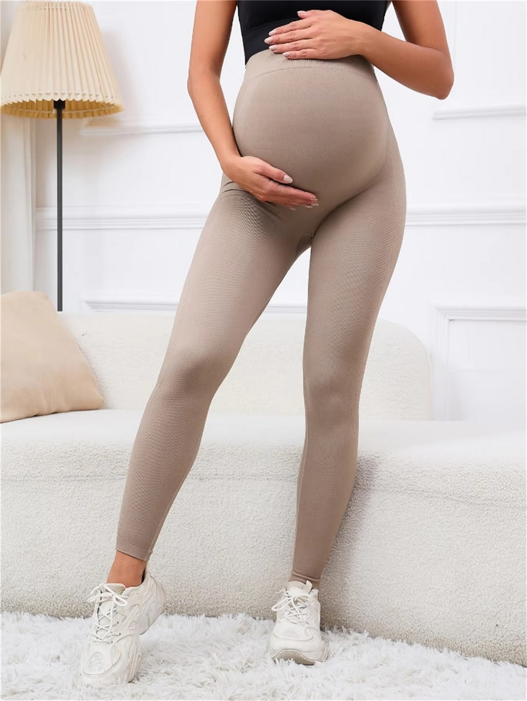 Women's Butterluxe Maternity Leggings – Over-the-Belly Pregnancy Yoga Pants – Soft Workout Activewear for Pregnant Women – Stretchy Maternity Leggings