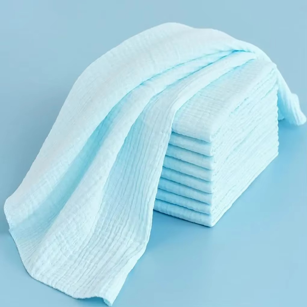 100% Cotton Baby Nappy for Newborn Changing 5PCS Baby Gauze Diapers 43x45cm Washable Reusable Double Layer Soft Baby Towels