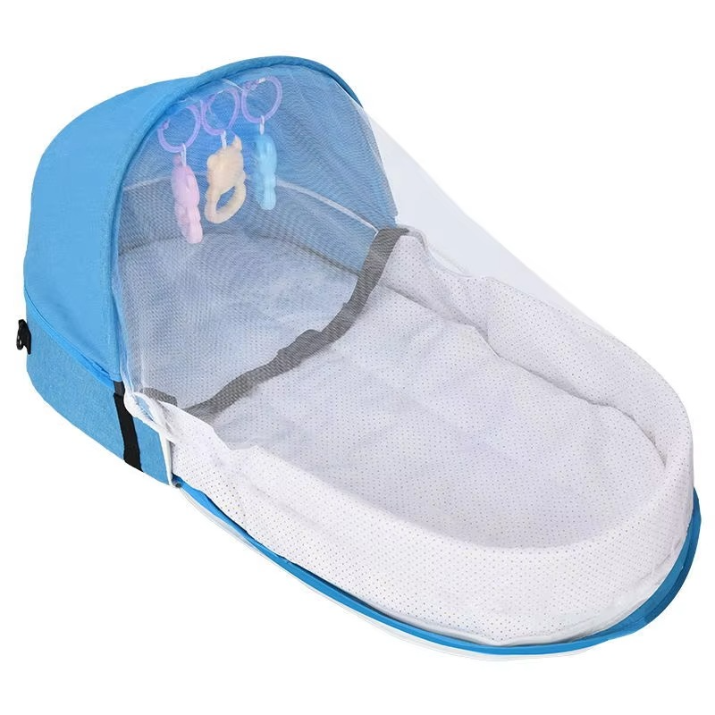Portable Folding Baby Crib – Newborn Travel Nest Bed with Bionic Anti-Pressure Design – Foldable Infant Lounger, Baby Sleeping Bed & Carry Nest for Comfort