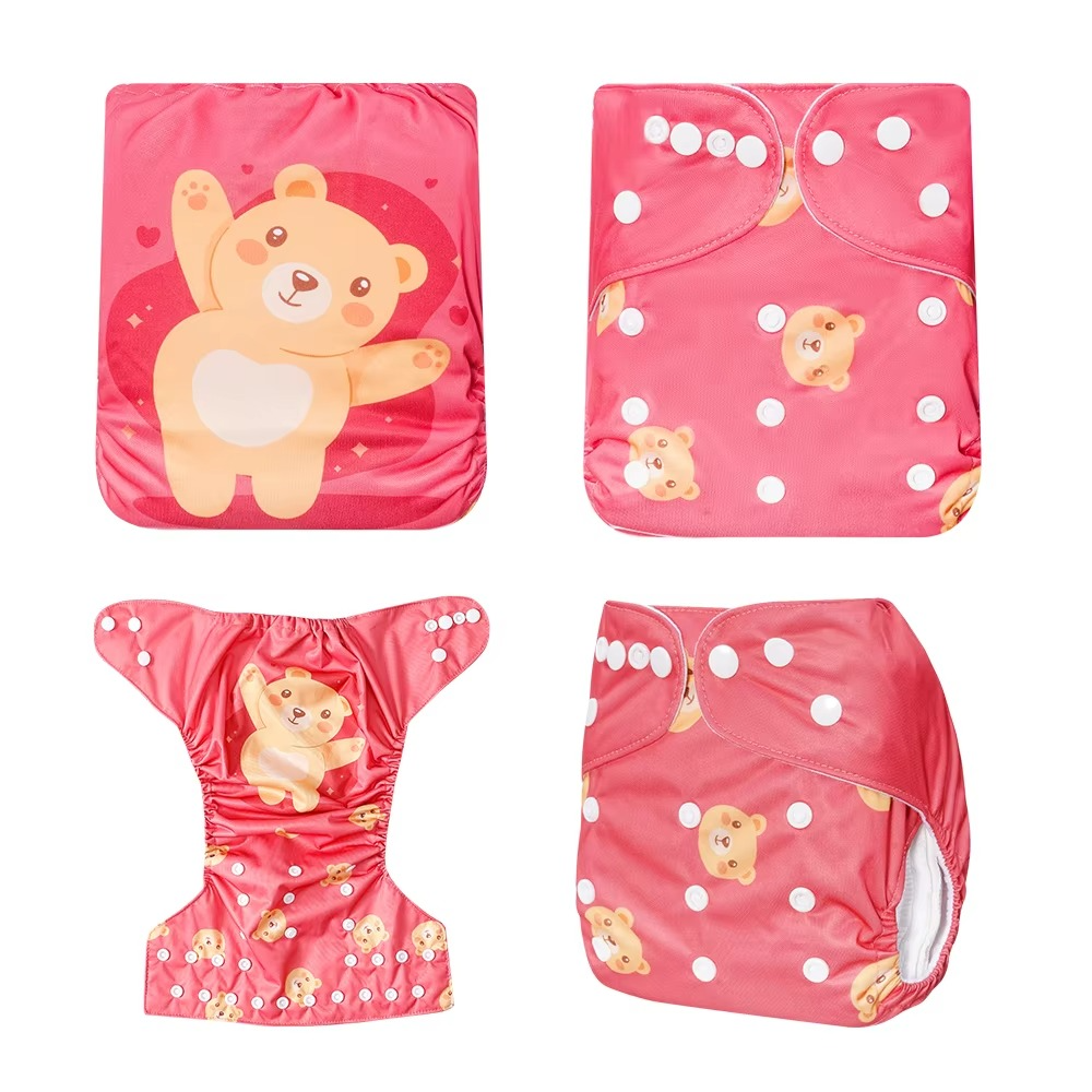 1pcs Digital Position Baby Cloth Diaper Reusable And Eco-Friendly Baby Nappy Pocket Diaper