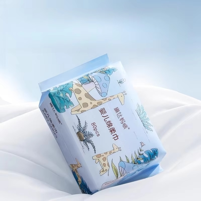 Baby Soft Dry & Wet Wipes – Thickened Non-Wet Baby Tissues – Ultra Soft Hand & Mouth Cleaning Wipes for Newborns & Infants