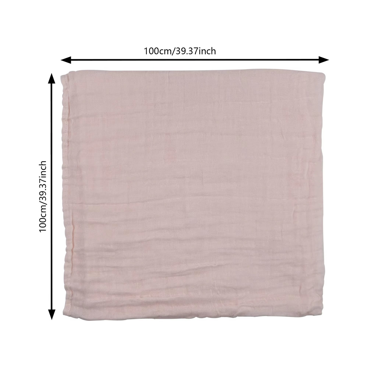 2-Layer Muslin Baby Receiving Blanket – Soft Cotton Newborn Swaddle Blanket – Infant Bath Towel, Sleeping Mat & Baby Shower Gift
