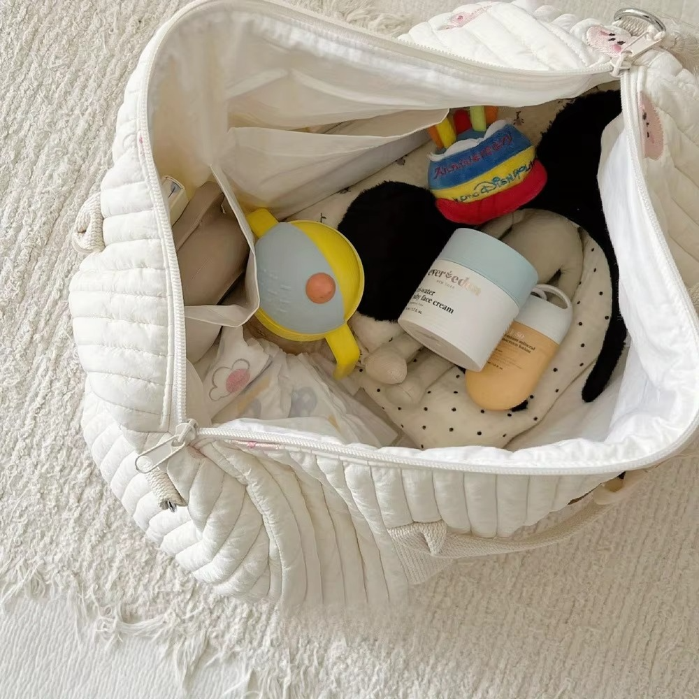 Large Mommy Diaper Bag – Multi-Functional Maternity Baby Organizer Tote – Large Capacity Travel Handbag for Baby Essentials & Nursing Supplies