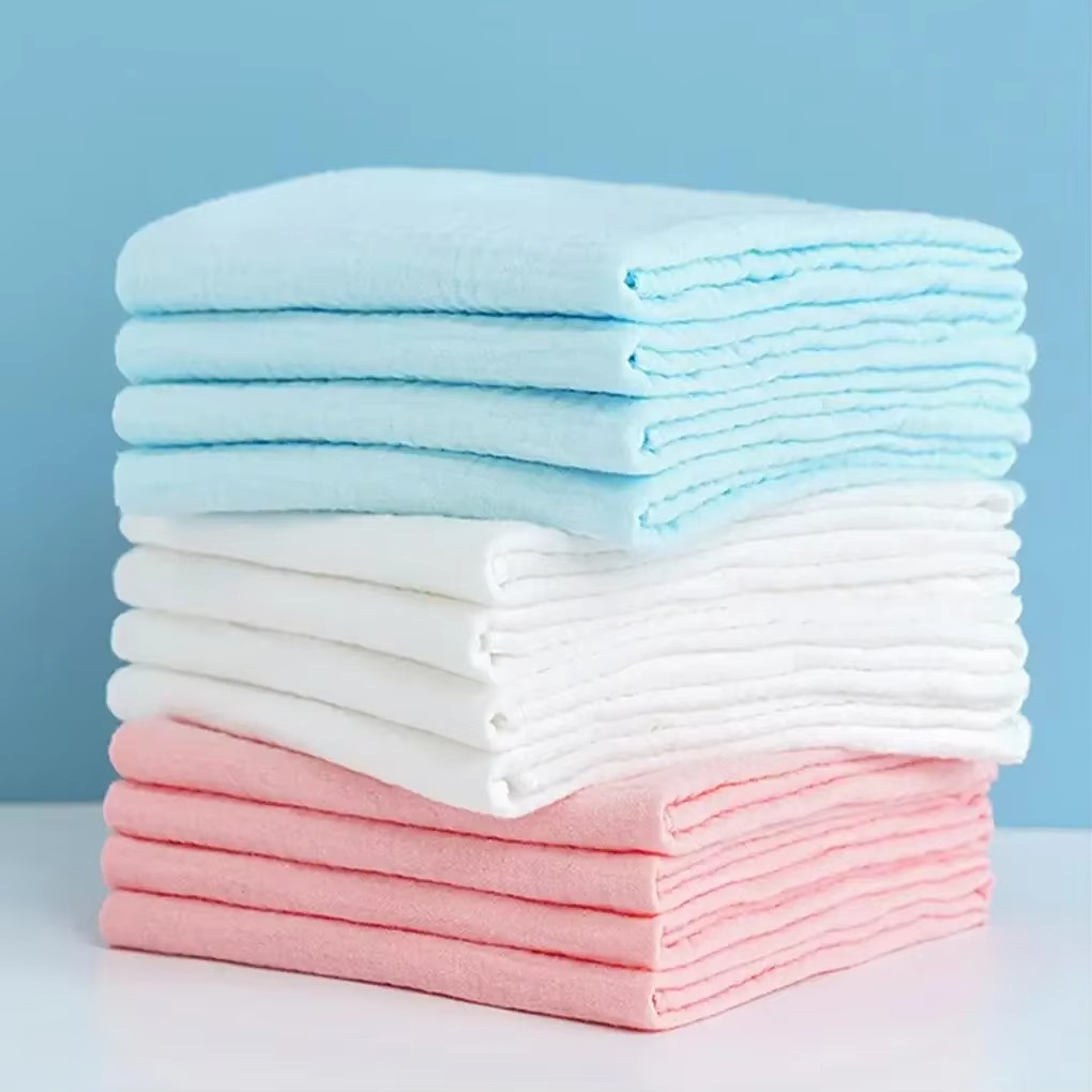 100% Cotton Baby Nappy for Newborn Changing 5PCS Baby Gauze Diapers 43x45cm Washable Reusable Double Layer Soft Baby Towels
