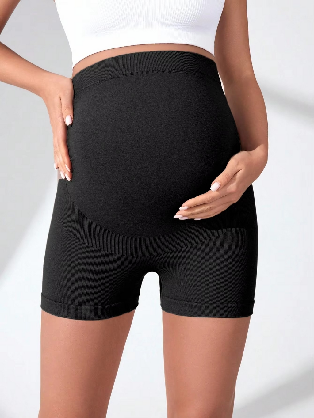 Maternity Leggings for Pregnant Women – High Waist Belly Support Pregnancy Pants – Stretchy Body Shaping Skinny Leggings – Comfortable Postpartum Trousers