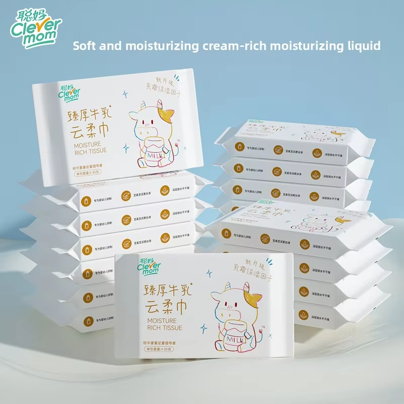 15 Packs (120 Sheets/Pack) Baby Wet Wipes – 6-Layer Thickened Cloud Tissue – Ultra Soft Moisturizing Baby Tissues for Sensitive Skin