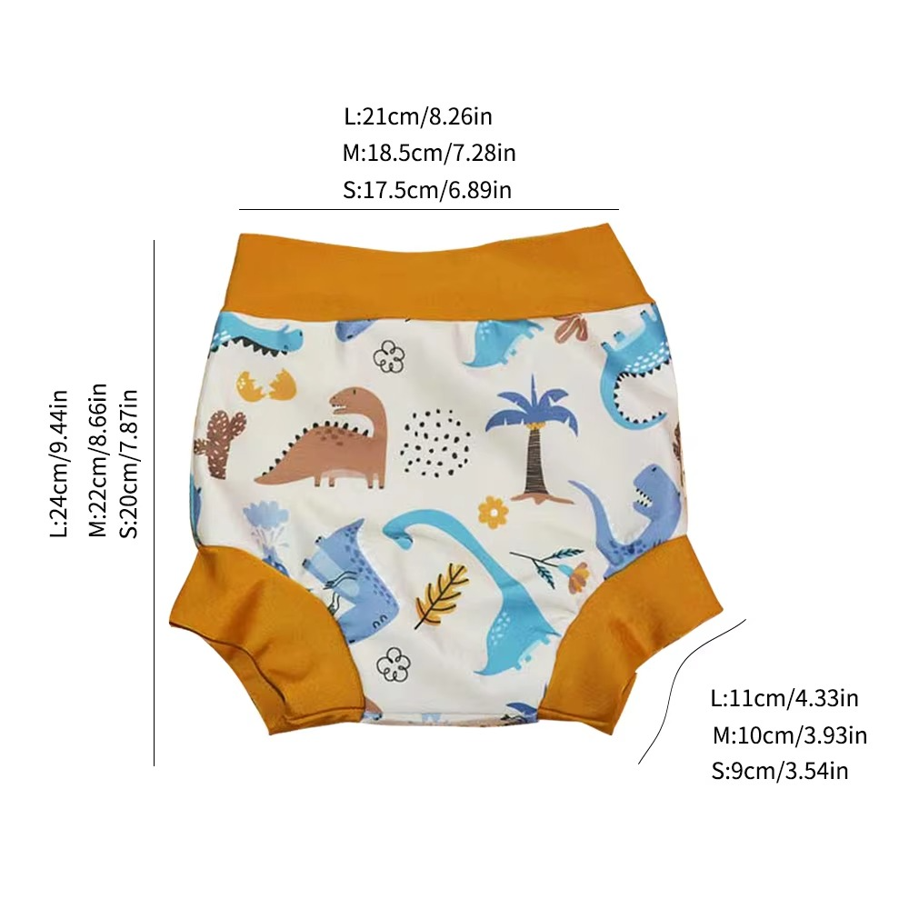 Eezkoala Reusable Baby Swim Diaper – High Waist Washable Swim Nappy for Newborns & Infants – Leak-Resistant Baby Swimwear for Boys & Girls