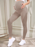 Women's Maternity Leggings Over the Belly – Pregnancy Yoga Pants – High Waist Workout Activewear for Pregnant Women – Stretchy Maternity Leggings
