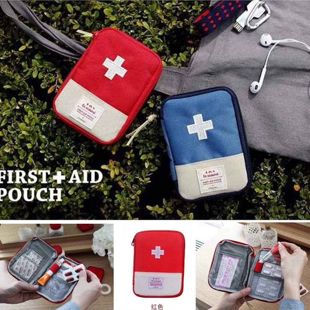 Mini Portable Medicine Bag – First Aid Kit Storage Pouch – Travel Medical Emergency Organizer – Home Medicine & Pill Storage Bag for Outdoor Use